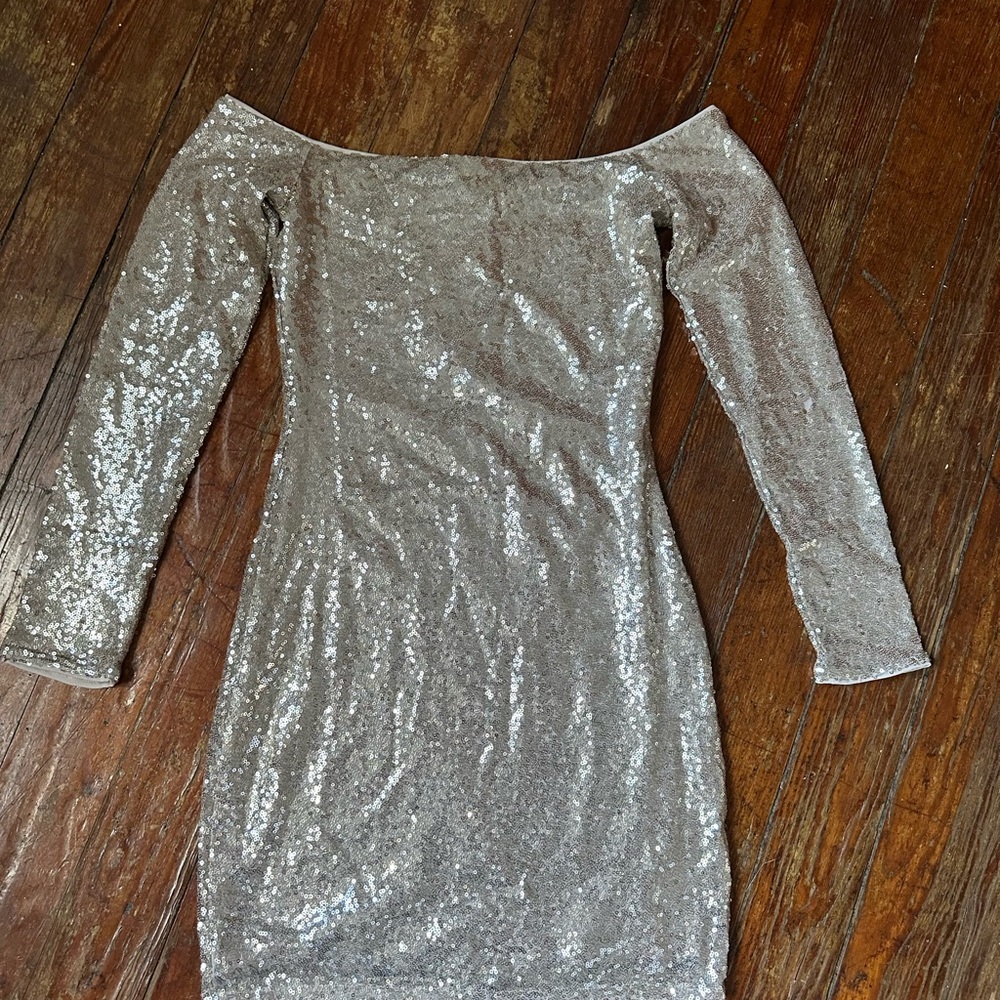 Forever 21 Sequin Long Sleeve Dress
